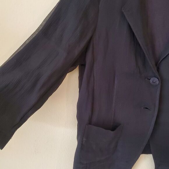 Eileen fisher Women's Black Blazer Size Large - Picture 4 of 10